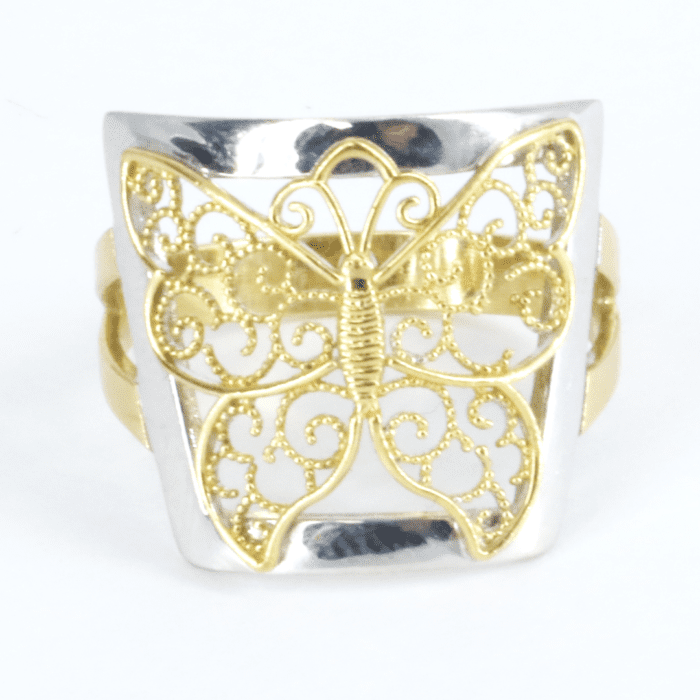 18kyw Butterfly Ring - Image 1