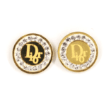 18ky Dior CZ Stud Earrings - Image 2