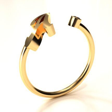 Letter A Ring